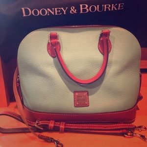 Dooney & Bourke Mint Leather Satchel